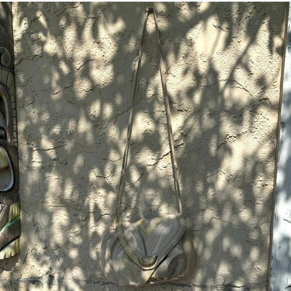 Vintage Cream & Beige Elaine Purse - Picture 7 of 8